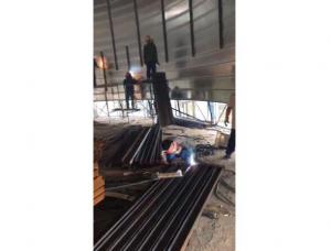 16米直徑高度25.米緊張施工中！